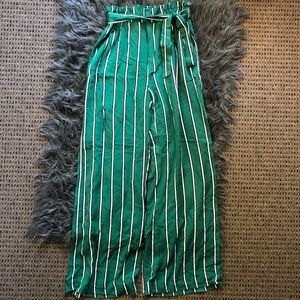 High waisted flowy pants